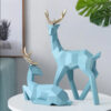 Deers Sculpture Resin Deer Statue Nordic Decoration Home Decor Statues Deer Figurines Modern Decoration Deers Tabletop Ornament