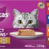 Whiskas Perfect Portions Food Trays for Cats - Chicken - Turkey - Beef - Salmon - 75g (24 Pack)