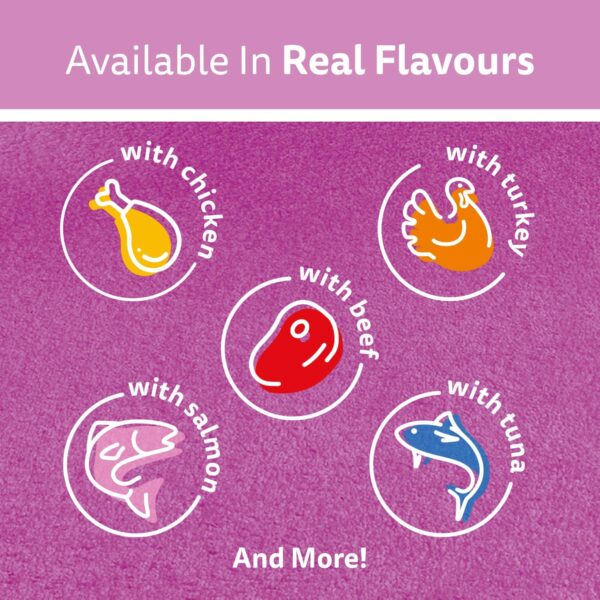 Whiskas Perfect Portions Food Trays for Cats - Chicken - Turkey - Beef - Salmon - 75g (24 Pack)