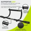 ProsourceFit Multi-Grip Lite Chin-Up/Pull-Up Bar, Heavy Duty Doorway Upper Body Workout Trainer for Home Gyms