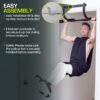 ProsourceFit Multi-Grip Lite Chin-Up/Pull-Up Bar, Heavy Duty Doorway Upper Body Workout Trainer for Home Gyms