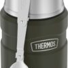 Thermos 16-Ounce Stainless King Vacuum-Insulated Food Jar with Folding Spoon (Army Green)
