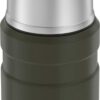 Thermos 16-Ounce Stainless King Vacuum-Insulated Food Jar with Folding Spoon (Army Green)