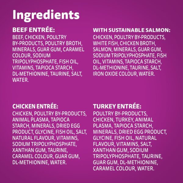 Whiskas Perfect Portions Food Trays for Cats - Chicken - Turkey - Beef - Salmon - 75g (24 Pack)