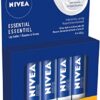 NIVEA Essential Lip Balm Multipack (4x4.8g Stick)